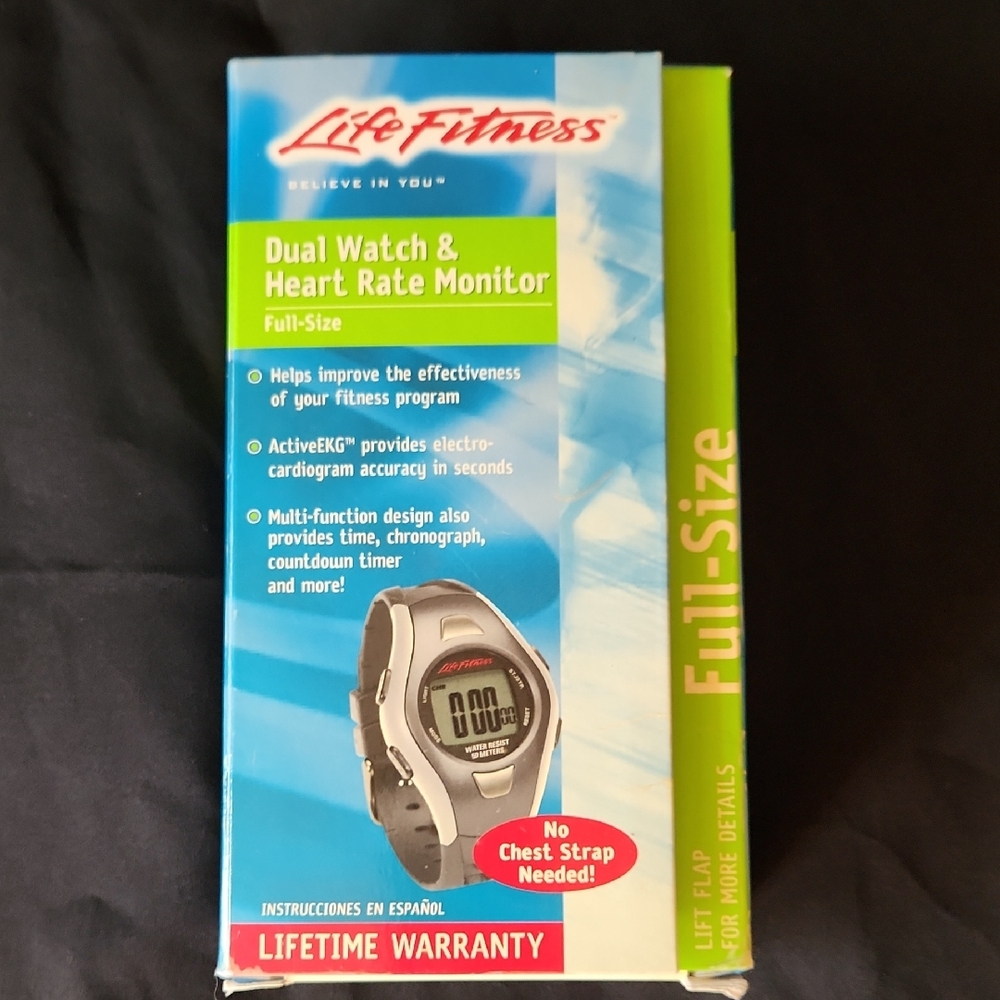 Dual Watch & Heart Rate Monitor - Silver